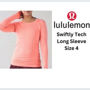 Lululemon Swiftly Tech Long Sleeve size 4